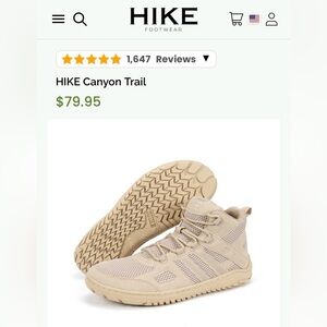 HIKE Footwear Avera Trek Boot Women's 9-9.5 Athletic Shoes - Dune  #314